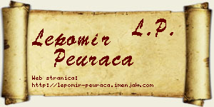 Lepomir Peurača vizit kartica